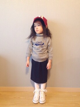 「Little Marc Jacobs（リトルマークジェイコブス）のアイテム（スウェット）」を使った、riccarinさん（キッズ・100cm）の冬コーディネート