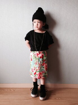 「MOOK.（ムック）のアイテム」を使った、riccarinさん（キッズ・100cm）の夏コーディネート