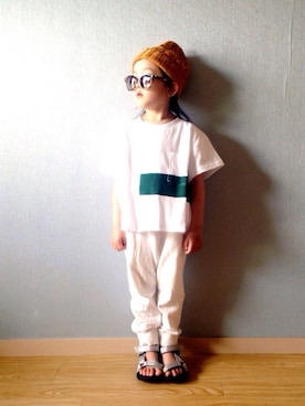 「von（ボン）のアイテム」を使った、riccarinさん（キッズ・100cm）の春コーディネート