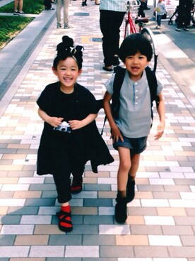 riccarinさん（キッズ・100cm）の春コーディネート