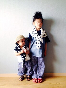 riccarinさん（キッズ・100cm）の夏コーディネート