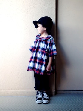 「von（ボン）のアイテム」を使った、riccarinさん（キッズ・100cm）の夏コーディネート