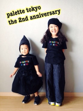 「Palette TOKYO（パレットトーキョー）のアイテム」を使った、riccarinさん（キッズ・100cm）の秋コーディネート