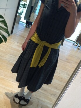 「アイテム（シャツワンピース）」を使った、つみこさん（レディース・158cm・20代）の夏コーディネート
