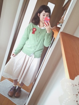 「ゆるゆる」｜「アイテム（その他シューズ）」を使った、M.さん（レディース・152cm）の春コーディネート