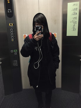 「SILLENT FROM ME」｜ハゲゆりさん（レディース・163cm）の冬コーディネート