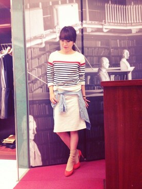 スタッフさん（レディース・168cm）の冬コーディネート