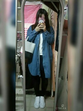 「PREMIUMのアイテム」を使った、シエナ🌻さん（レディース・163cm）の春コーディネート