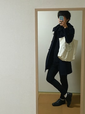 「green label relaxing（グリーンレーベルリラクシング）のアイテム（ダッフルコート）」を使った、いっちーさん（メンズ・175cm）の秋コーディネート