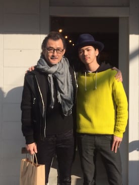 「nonnative(ノンネイティブ)のアイテム(パンツ)」を使った、権藤裕輝さん(メンズ・170cm)の冬コーディネート