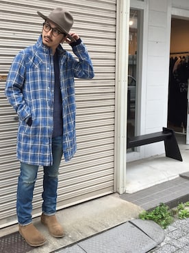 「nonnative（ノンネイティブ）のアイテム（ミリタリージャケット）」を使った、権藤裕輝さん（メンズ・170cm）の春コーディネート