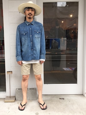 「WHIZLIMITED（ウィズリミテッド）のアイテム」を使った、権藤裕輝さん（メンズ・170cm）の春コーディネート