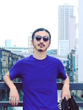 「アイテム（ファッション雑貨）」を使った、権藤裕輝さん（メンズ・170cm）の夏コーディネート