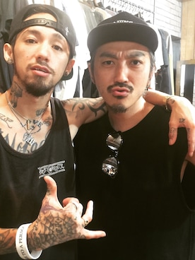 「nonnative（ノンネイティブ）のアイテム（スウェット）」を使った、権藤裕輝さん（メンズ・170cm）の夏コーディネート