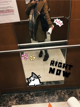「MIXXO（ミッソ）のアイテム（ダッフルコート）」を使った、miNicole.Yさん（レディース・163cm）の秋コーディネート