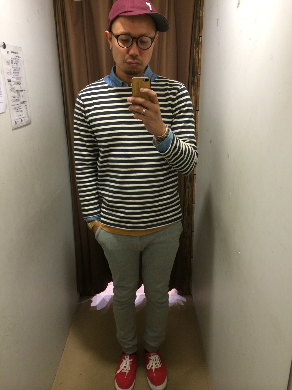 「SLICKのスウェットパンツ（その他パンツ、グレー系）」を使った、タカミツさん（メンズ・178cm）の春コーディネートの1枚目の写真
