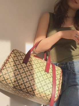「LUC DNM （ラックデニム）のアイテム」を使った、Kanaさん（レディース・153cm）の春コーディネート