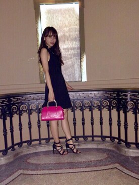 「HUGO BOSS（ヒューゴボス）のアイテム」を使った、伊藤ニーナさん（レディース・167cm）の冬コーディネート