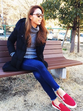 mioさん（レディース・162cm）の冬コーディネート