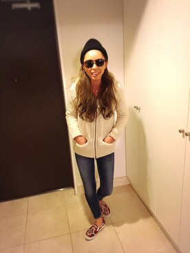 「PENDLETON（ペンドルトン）のアイテム（シューズ）」を使った、mioさん（レディース・162cm）の冬コーディネート