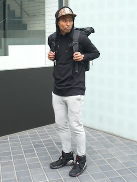 BASESTATIONさん（メンズ・178cm）の春コーディネート