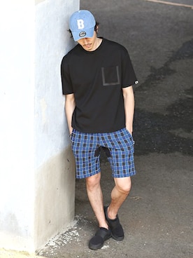 BASESTATIONさん（メンズ・178cm）の夏コーディネート