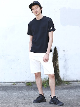 BASESTATIONさん（メンズ・178cm）の夏コーディネート