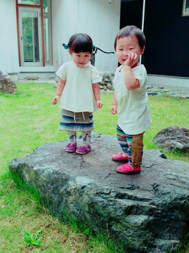 ダブルツインさん(キッズ・70cm)の夏コーディネート