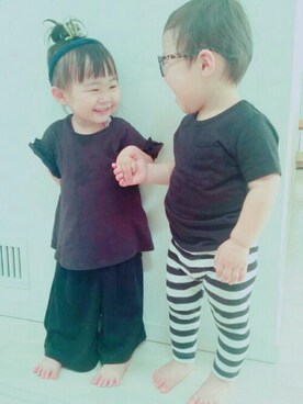 ダブルツインさん（キッズ・70cm）の夏コーディネート