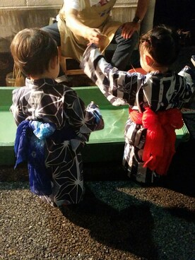 ダブルツインさん（キッズ・70cm）の夏コーディネート