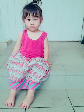 ダブルツインさん（キッズ・70cm）の夏コーディネート