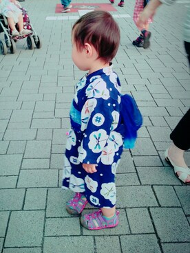 ダブルツインさん（キッズ・80cm）の夏コーディネート