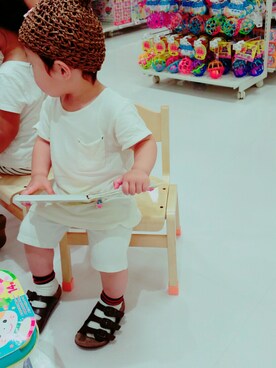 ダブルツインさん（キッズ・70cm）の夏コーディネート