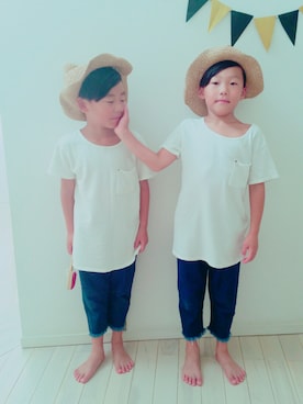 ダブルツインさん（キッズ・120cm）の夏コーディネート