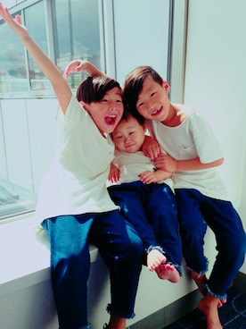 ダブルツインさん（キッズ・70cm）の夏コーディネート