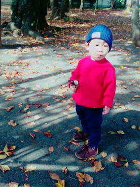 ダブルツインさん（キッズ・90cm）の秋コーディネート