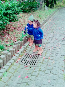 ダブルツインさん（キッズ・80cm）の秋コーディネート