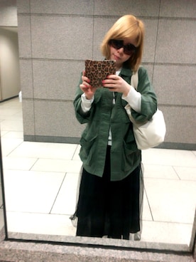 「HELK（ヘルク）のアイテム（ジャケット/アウター）」を使った、苑美伊藤さん（レディース・150cm）の春コーディネート