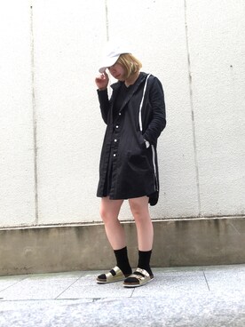 「HELK（ヘルク）のアイテム（ジャケット/アウター）」を使った、苑美伊藤さん（レディース・150cm）の春コーディネート