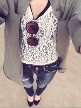 CHAさん（レディース・163cm）の夏コーディネート