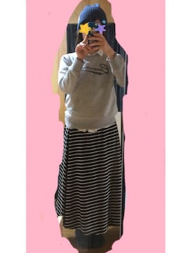 「COMME CA DU MODE（コムサデモード）のアイテム（スウェット）」を使った、yougaさん（レディース・150cm）の春コーディネート