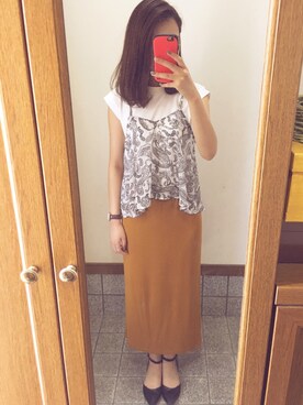 Ayano さんの「WOMEN ロングタイトスカート」を使ったコーディネート