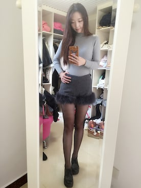「LILY BROWN（リリーブラウン）のアイテム（カーゴパンツ）」を使った、忽如一夜春风来_感觉自己萌萌哒さん（レディース・172cm）の秋コーディネート
