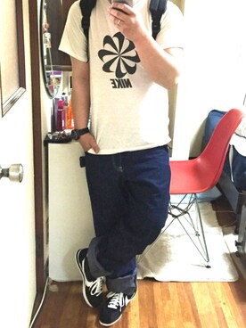 「POINTER（ポインター ）のアイテム（パンツ）」を使った、シドさん（メンズ・161cm）の春コーディネート
