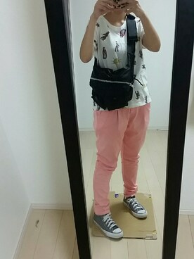 「PORTER（ポーター）のアイテム（バッグ、ブラック系）」を使った、eyeco_tさん（レディース・154cm）の秋コーディネート