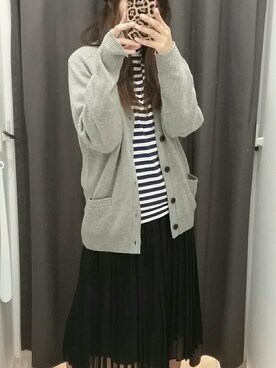 「コム・デ・ギャルソンのアイテム（トップス、ブラック系）」を使った、eyeco_tさん（レディース・154cm）の秋コーディネート