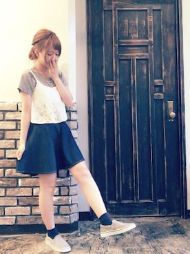 「POU DOU DOU（プードゥドゥ）のアイテム」を使った、ｈaｒu ◎さん（レディース・152cm）の夏コーディネート
