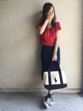 「FREE'S MART（フリーズマート）のアイテム（スカート）」を使った、ｈaｒu ◎さん（レディース・153cm）の夏コーディネート