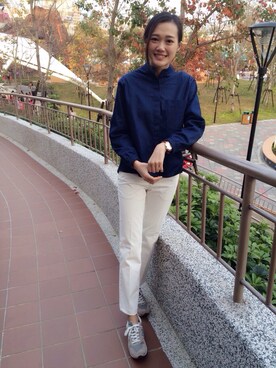 「アイテム（その他シューズ、グレー系）」を使った、SZUSZUさん（レディース・166cm）の冬コーディネート