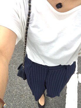 「UNIQLO(ユニクロ)のアイテム(その他パンツ、その他)」を使った、ChieNishikawaさん(レディース・150cm)の夏コーディネート